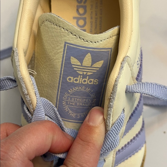 ADIDAS SAMBA OG SNEAKERS SHOES CREAM & VIOLET J12678 WOMEN’S 8 - Picture 10 of 10